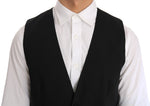 Dolce & Gabbana Elegant Slim Fit Formal Vest in Men's Black
