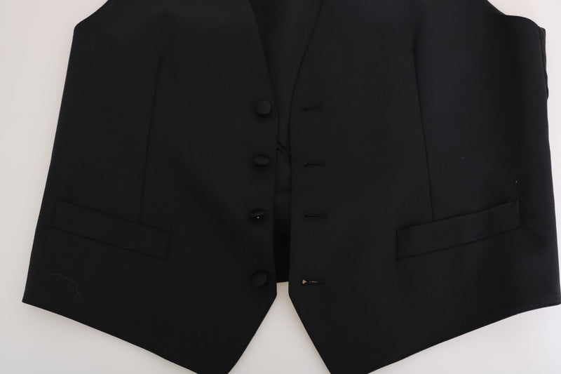 Dolce & Gabbana Elegant Slim Fit Formal Vest in Men's Black