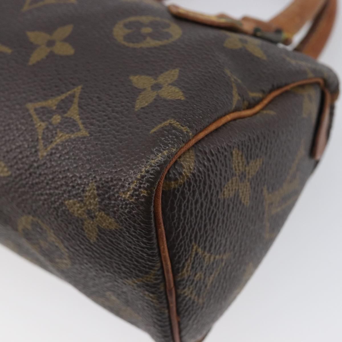 Louis Vuitton Speedy Mini Hl Monogram Canvas Brown Canvas Handbag (Pre-Owned)