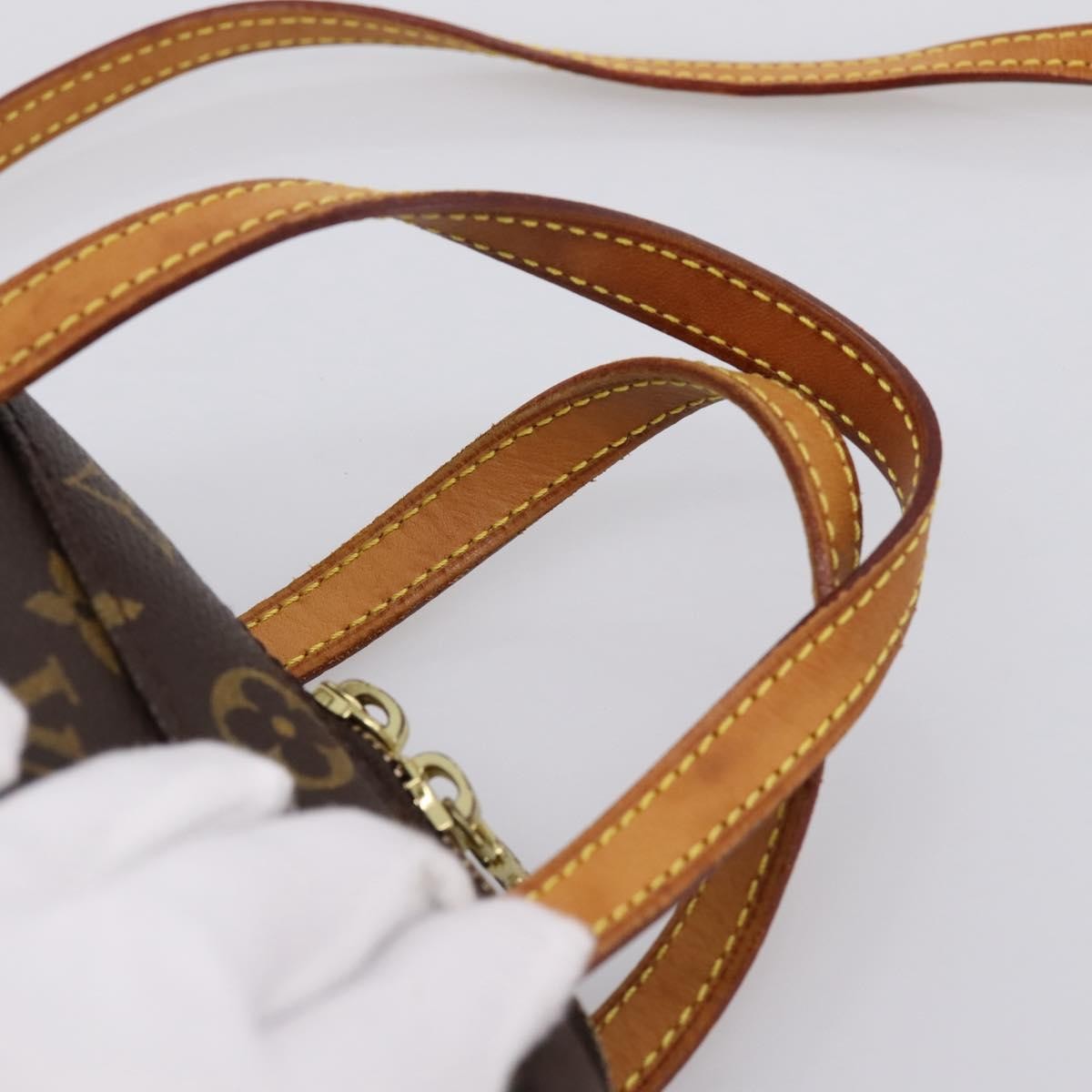 Louis Vuitton Spontini Monogram Canvas Brown Canvas Handbag (Pre-Owned)