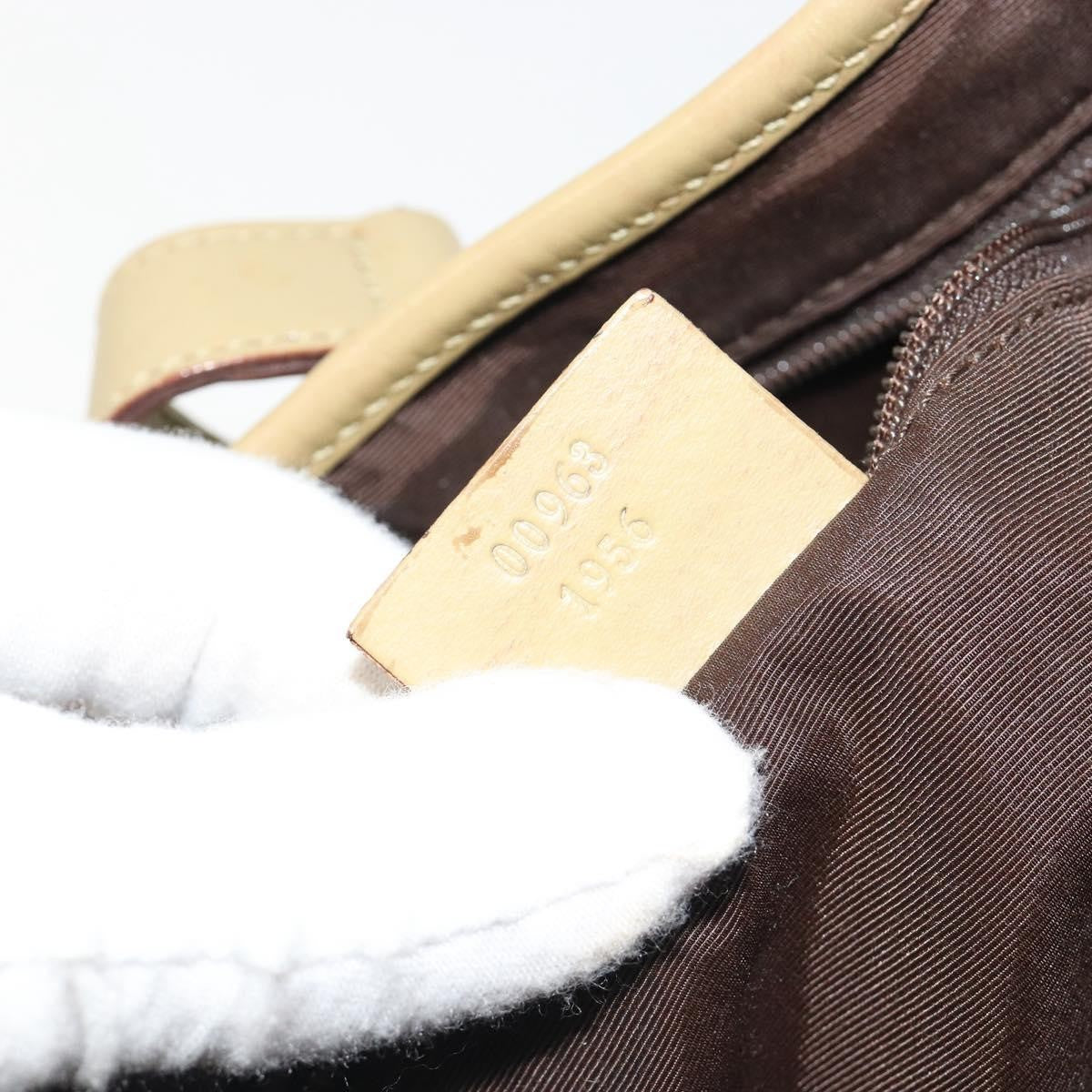 Gucci Web Jackie O Hobo Gg Canvas Beige Canvas Shoulder Bag Bag (Pre-Owned)
