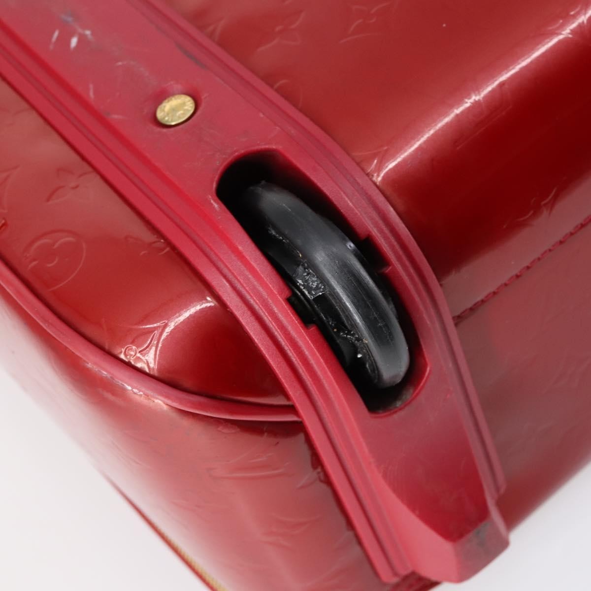Louis Vuitton Pegase Luggage Monogram Vernis Red Patent_Leather Travel Bag Bag (Pre-Owned)