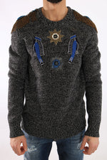 Dolce & Gabbana Gray Wool Cashmere Men's Sweater