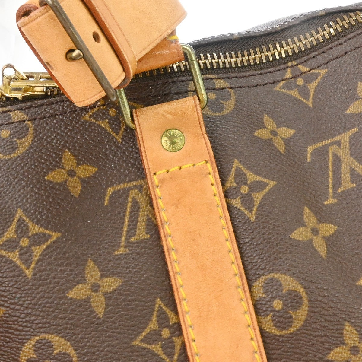 Louis Vuitton Keepall Monogram Canvas Brown Canvas Travel Bag Bag (Pre-Owned)