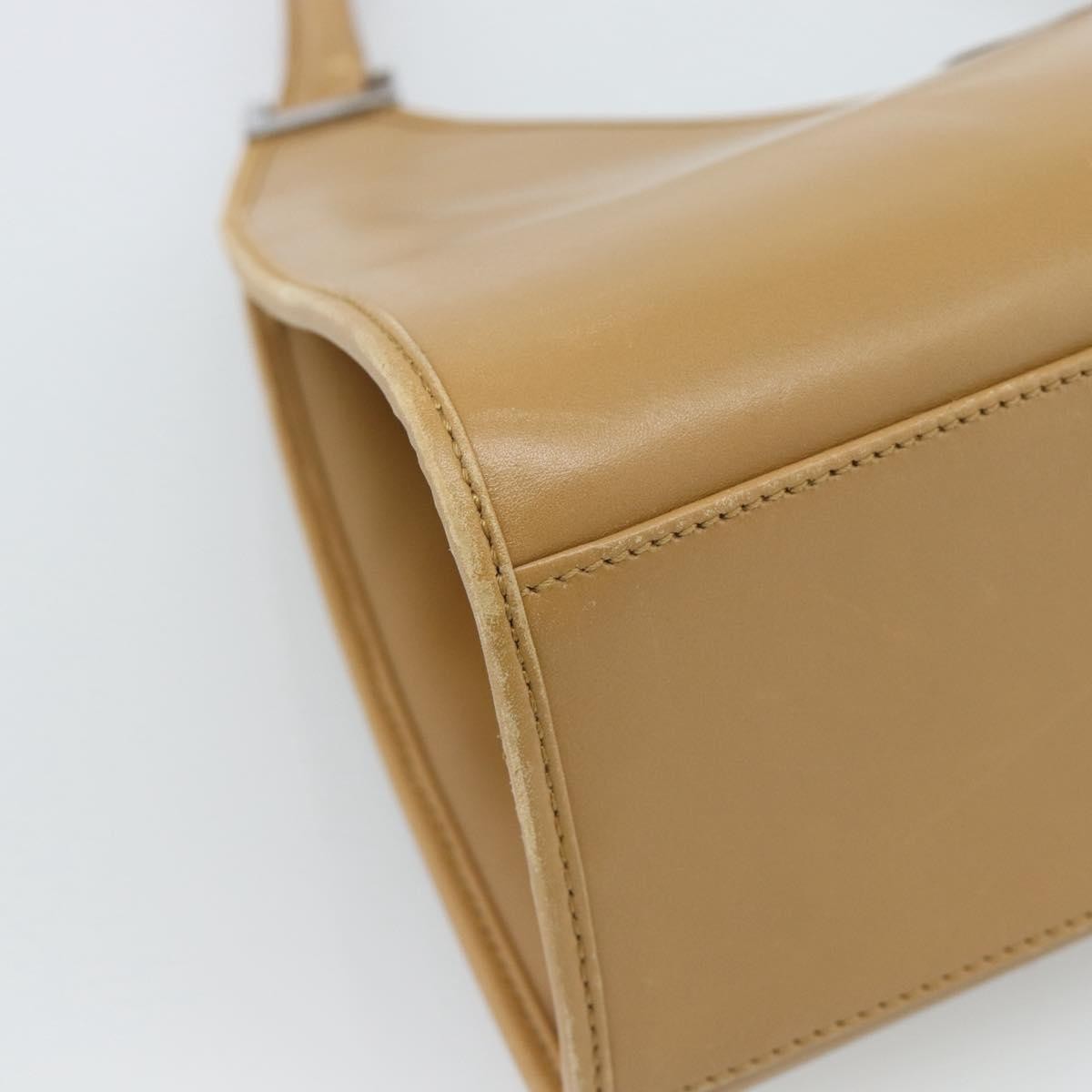 Gucci Jackie O Leather Beige Leather Handbag (Pre-Owned)