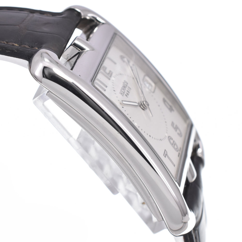 Hermes Cape Cod Quartz Stainless Steel And Leather Watch (Pre-Owned)