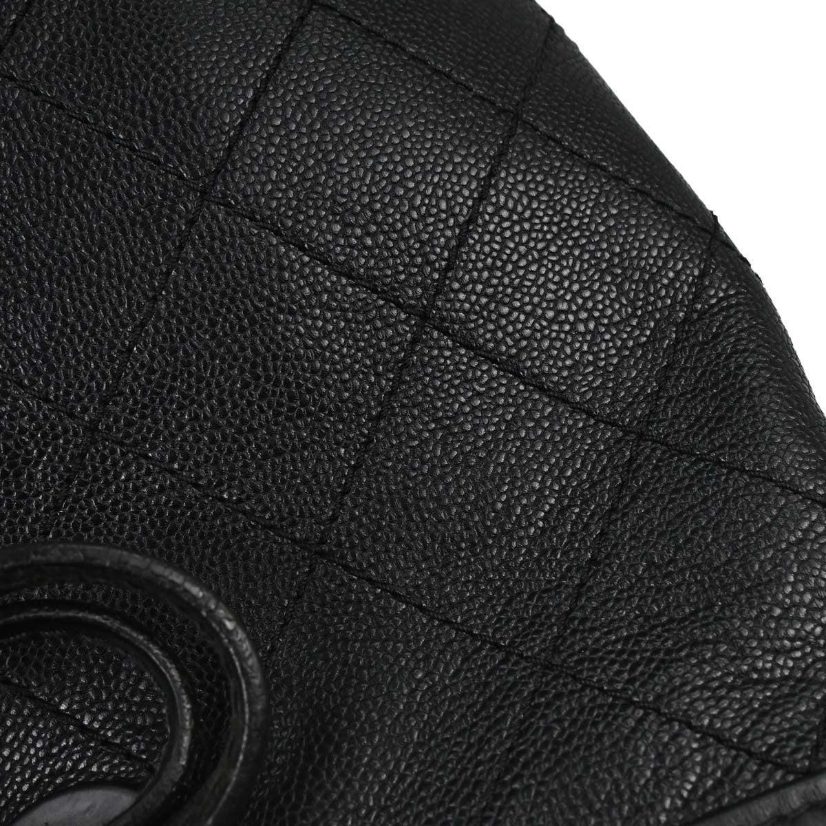 Chanel Fever Tote Quilted Caviar Black Calfskin Tote Bag Bag (Pre-Owned)