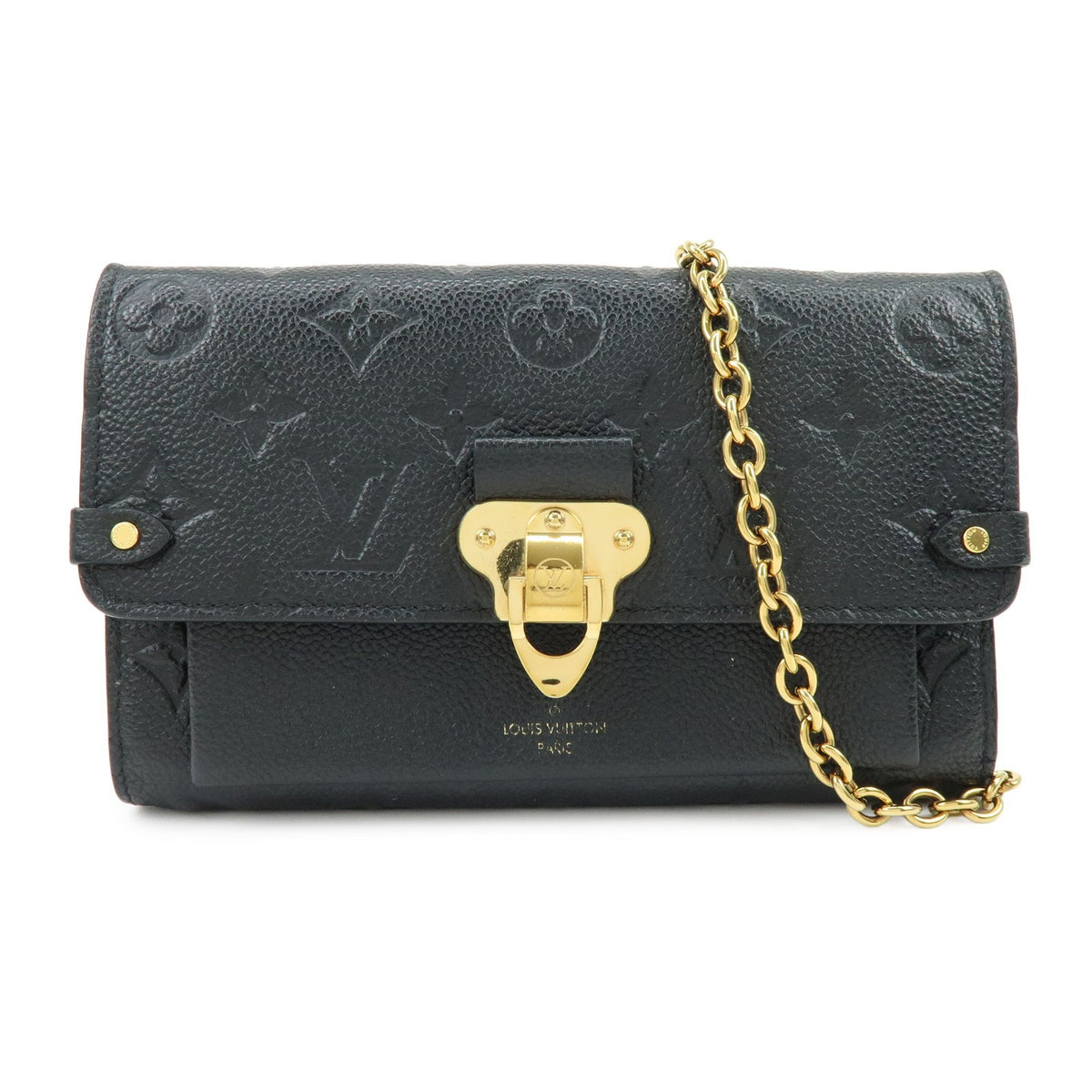 Louis Vuitton Vavin Chain Monogram Empreinte Leather Black Leather Crossbody Bag Bag (Pre-Owned)