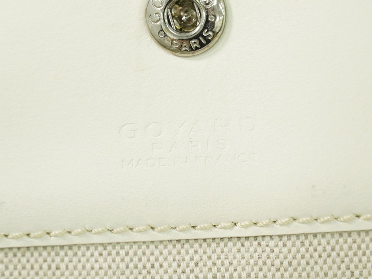 Goyard Artois Coated Canvas White Canvas Tote Bag Bag (Pre-Owned)