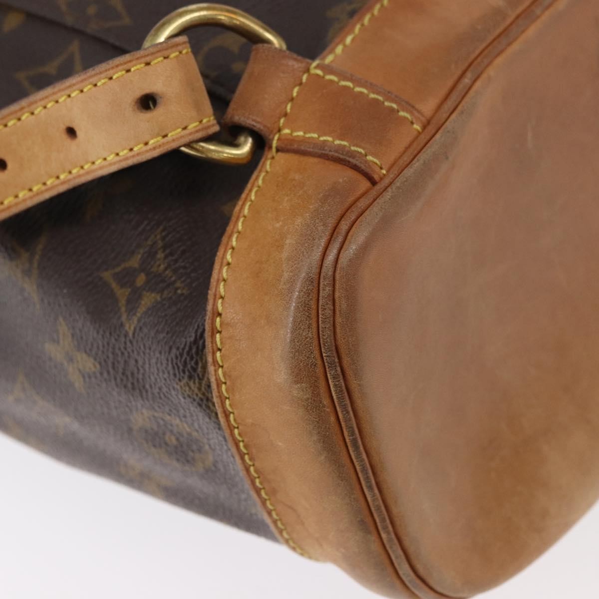 Louis Vuitton Vintage Montsouris Monogram Canvas Brown Canvas Backpack Bag (Pre-Owned)