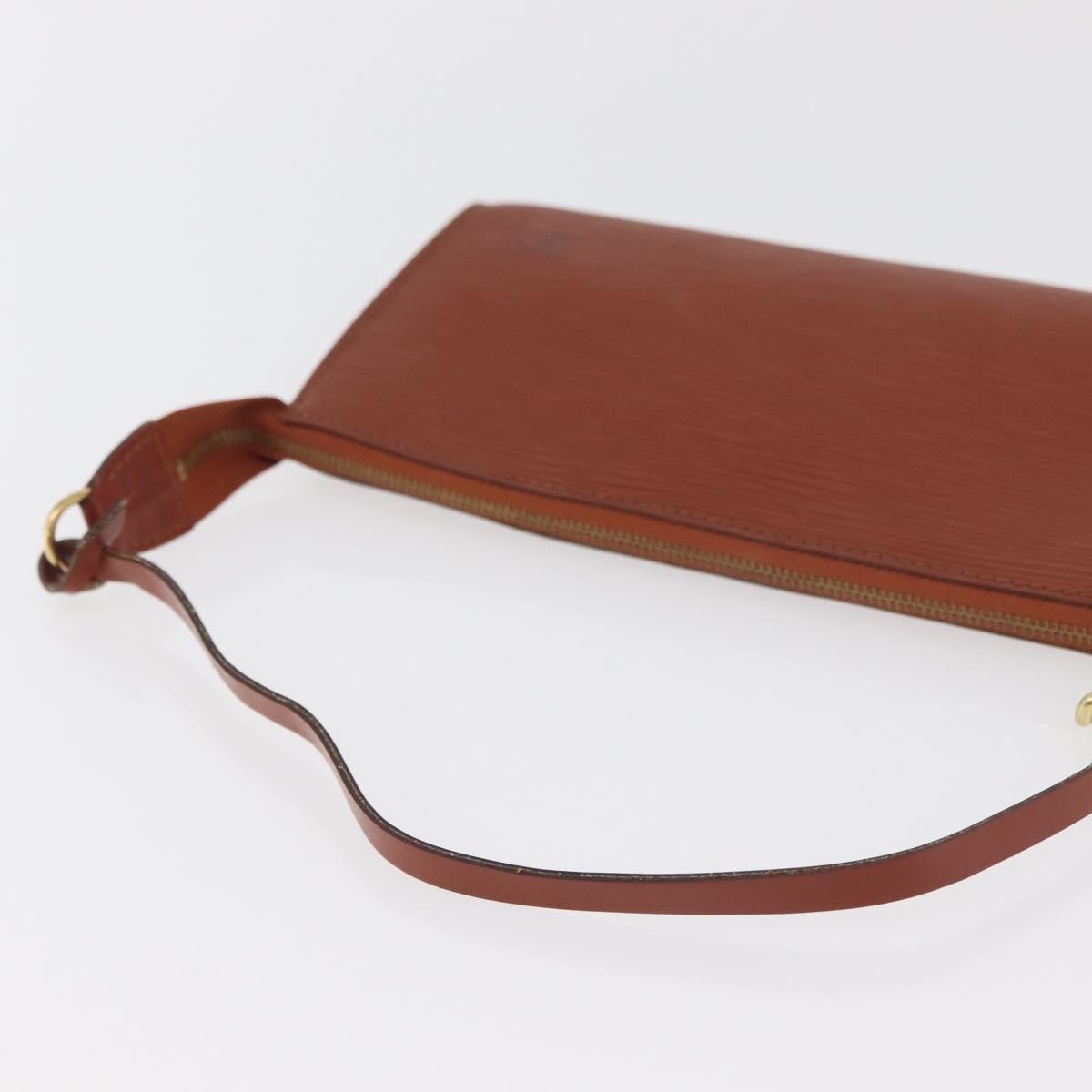 Louis Vuitton Pochette Accessoires Epi Leather Brown Leather Clutche & Pouche Bag (Pre-Owned)
