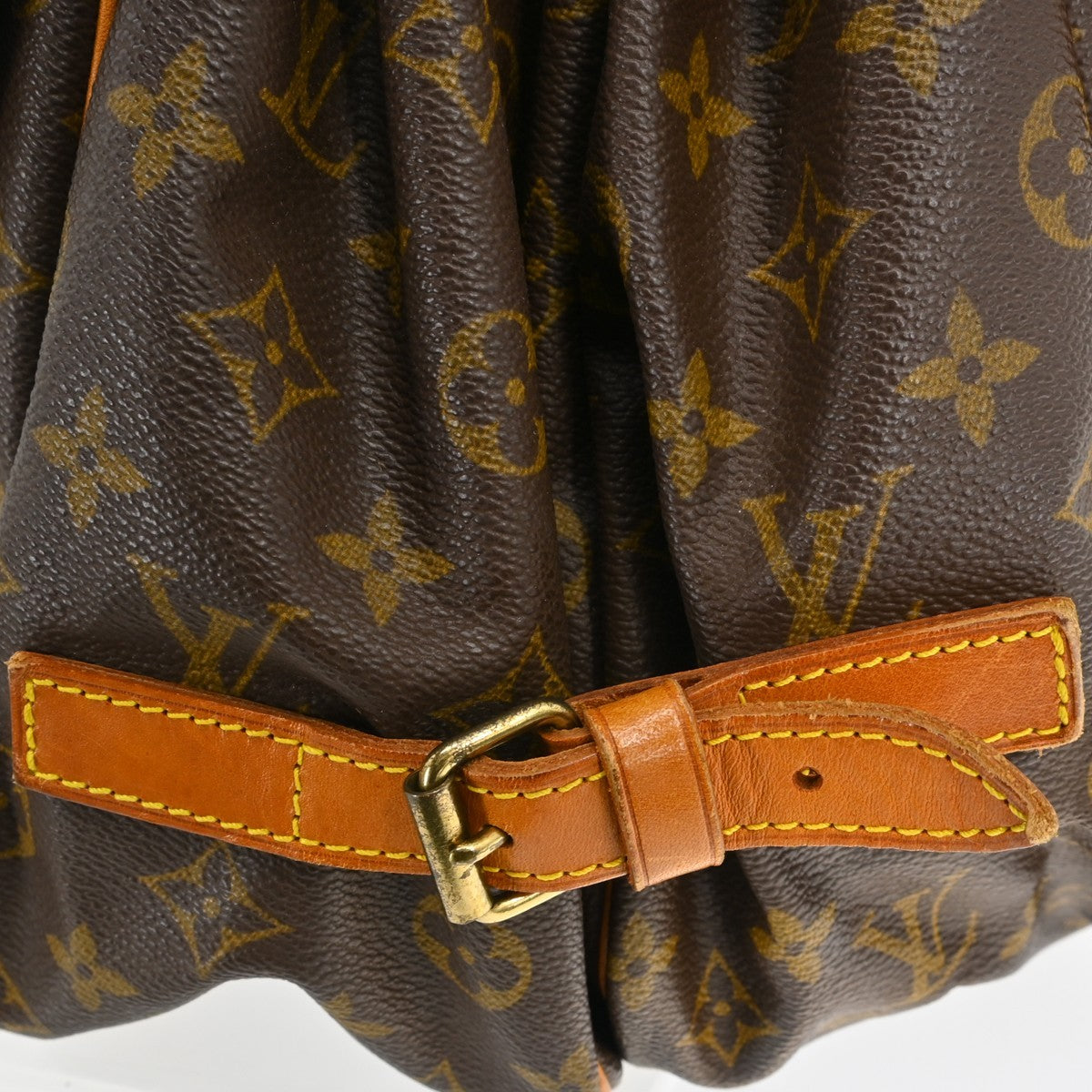 Louis Vuitton Saumur Monogram Canvas Brown Canvas Shoulder Bag Bag (Pre-Owned)
