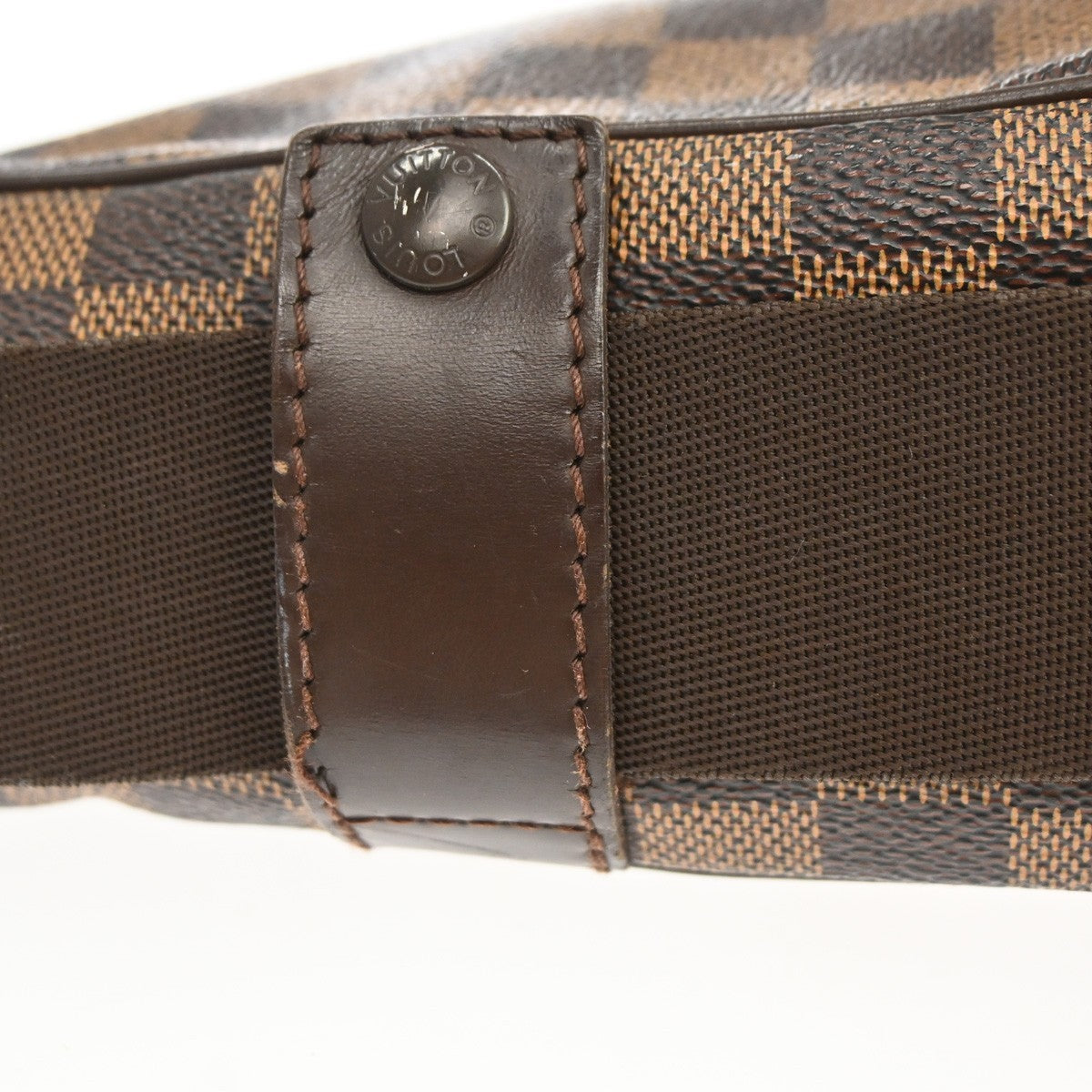 Louis Vuitton Olav Damier Ebene Brown Canvas Shoulder Bag Bag (Pre-Owned)