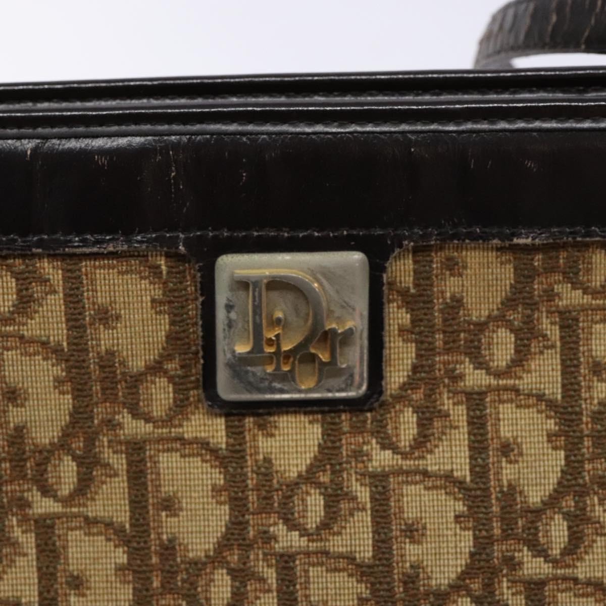 Christian Dior Vintage Trotter Canvas Brown Canvas Bag (Pre-Owned)