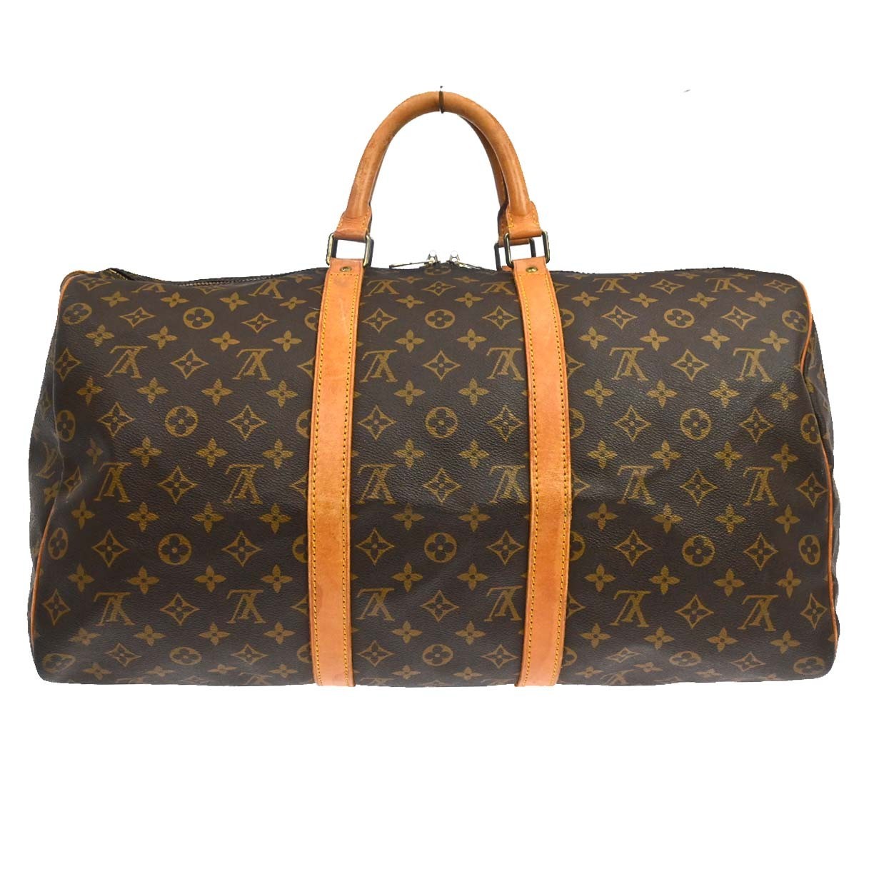 Louis Vuitton Keepall Monogram Canvas Brown Canvas Travel Bag Bag (Pre-Owned)