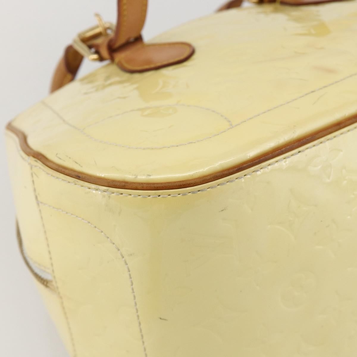 Louis Vuitton Summit Drive Monogram Vernis Yellow Patent_Leather Handbag (Pre-Owned)