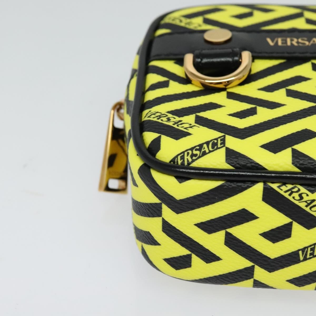 Versace Vintage Clutch Leather Yellow Pvc Clutche & Pouche Bag (Pre-Owned)