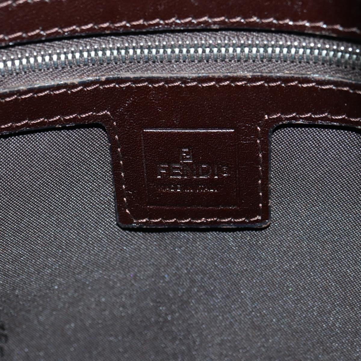 Fendi Mama Forever Zucca Canvas Brown Canvas Handbag (Pre-Owned)
