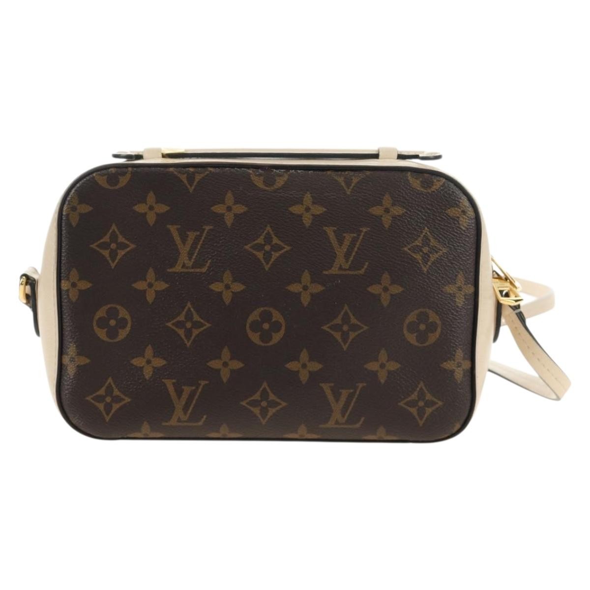 Louis Vuitton Saintonge Monogram Canvas With Leather Brown Canvas Shoulder Bag Bag (Pre-Owned)