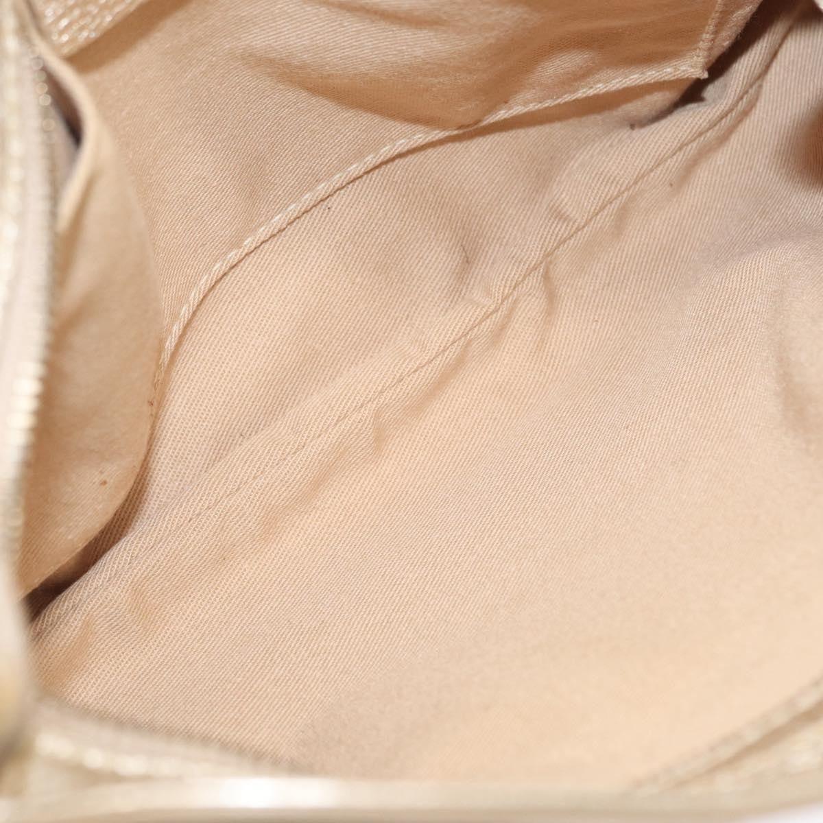 Salvatore Ferragamo Gancini Leather Gold Leather Shoulder Bag Bag (Pre-Owned)