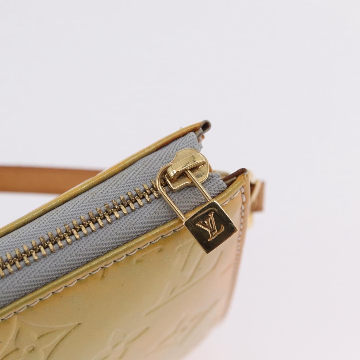 Louis Vuitton Lexington Pochette Monogram Vernis Yellow Patent_Leather Clutche & Pouche Bag (Pre-Owned)