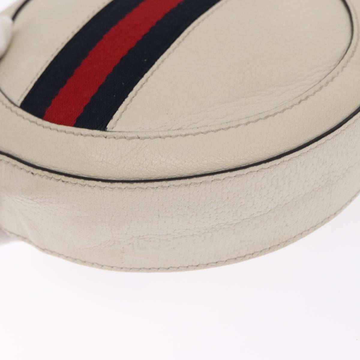Gucci Gg Marmont Matelasse Leather White Leather Shoulder Bag Bag (Pre-Owned)