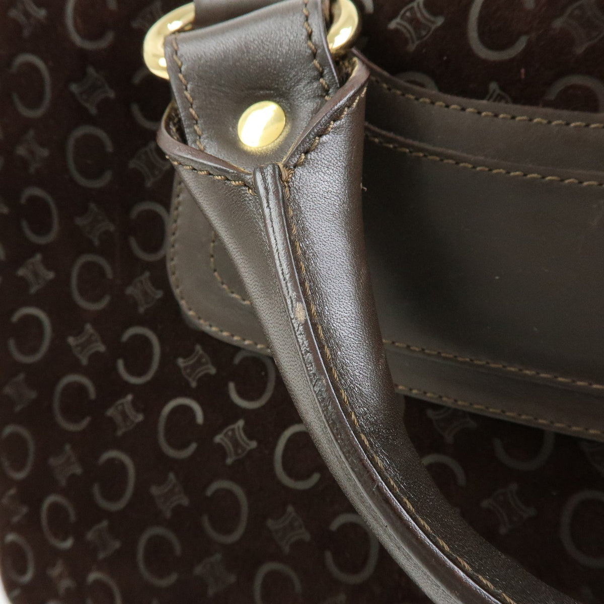 Celine Boogie Suede Brown Suede Handbag (Pre-Owned)