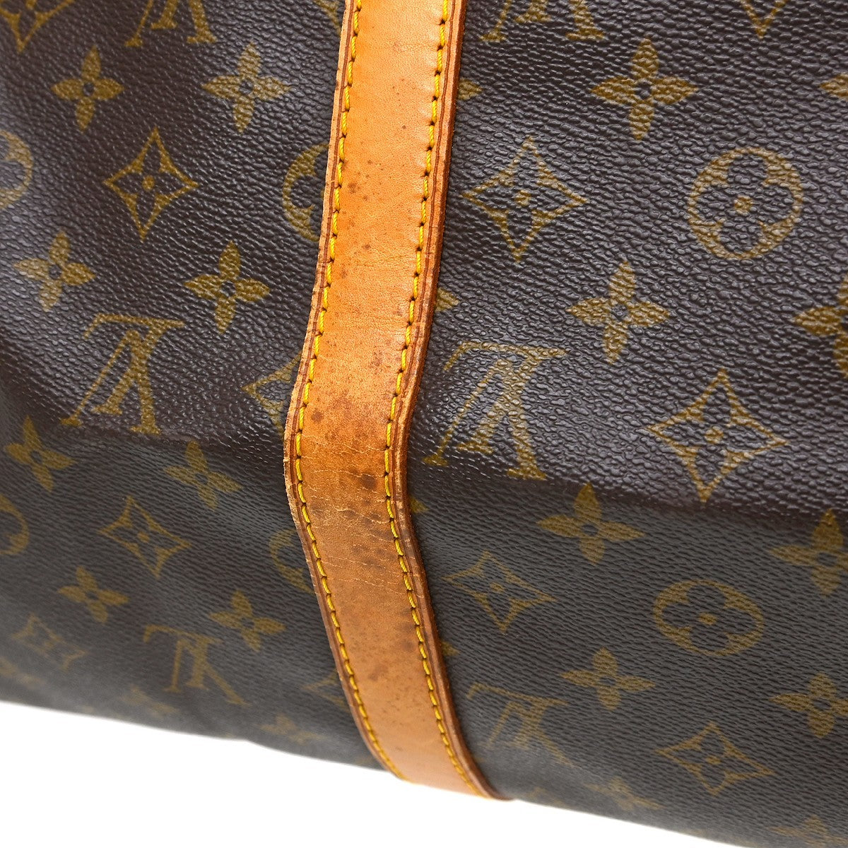 Louis Vuitton Keepall Monogram Canvas Brown Canvas Travel Bag Bag (Pre-Owned)