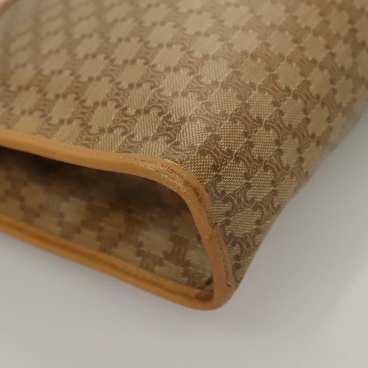 Celine Macadam Pochette Clutch Beige Pvc Clutche & Pouche Bag (Pre-Owned)