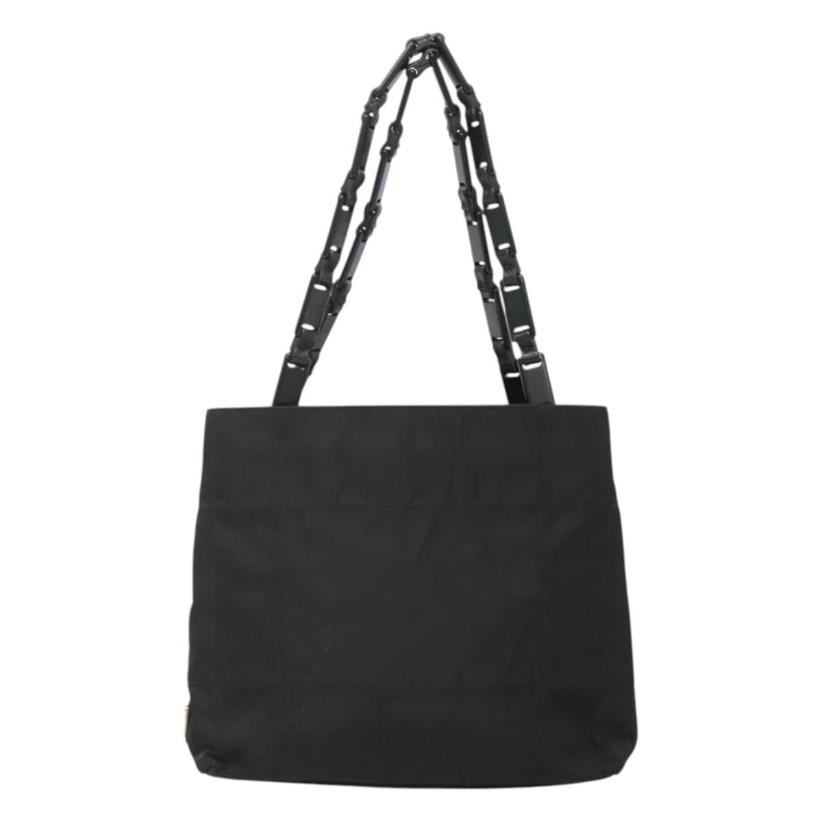 Prada Vintage Tessuto Black Nylon Handbag (Pre-Owned)