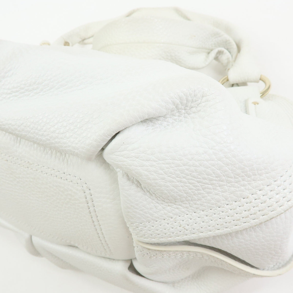 Celine Bittersweet Leather White Leather Handbag (Pre-Owned)
