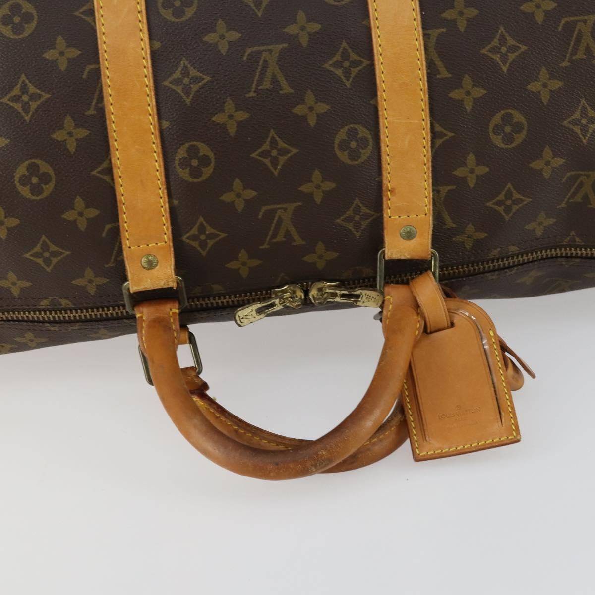 Louis Vuitton Keepall Monogram Canvas Brown Canvas Travel Bag Bag (Pre-Owned)