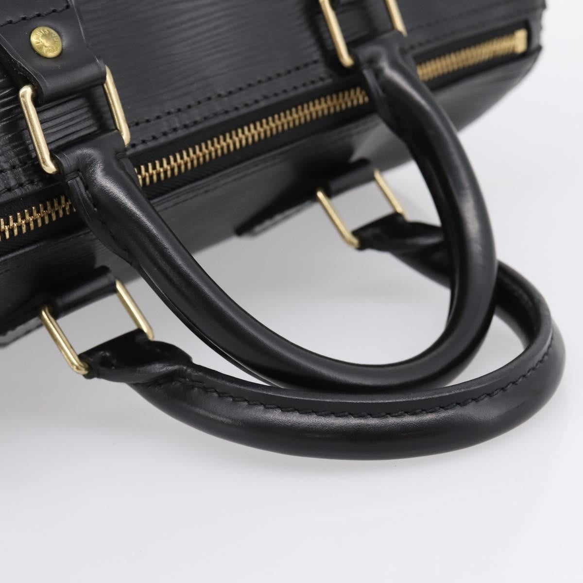Louis Vuitton Speedy Epi Leather Black Leather Handbag (Pre-Owned)