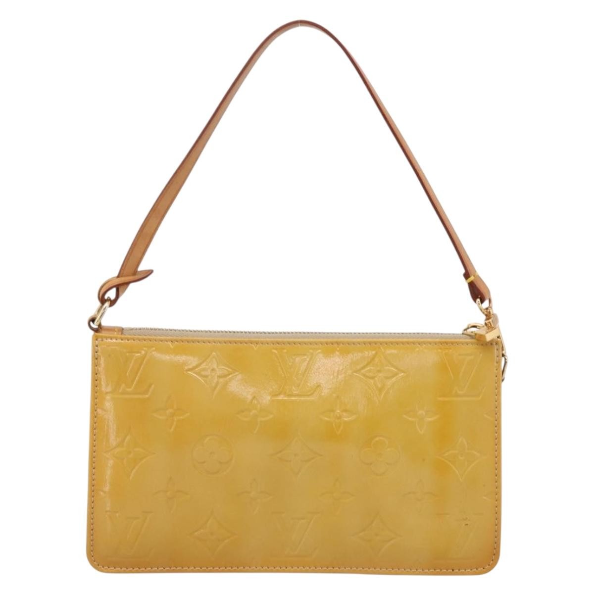 Louis Vuitton Lexington Pochette Monogram Vernis Beige Patent_Leather Clutche & Pouche Bag (Pre-Owned)