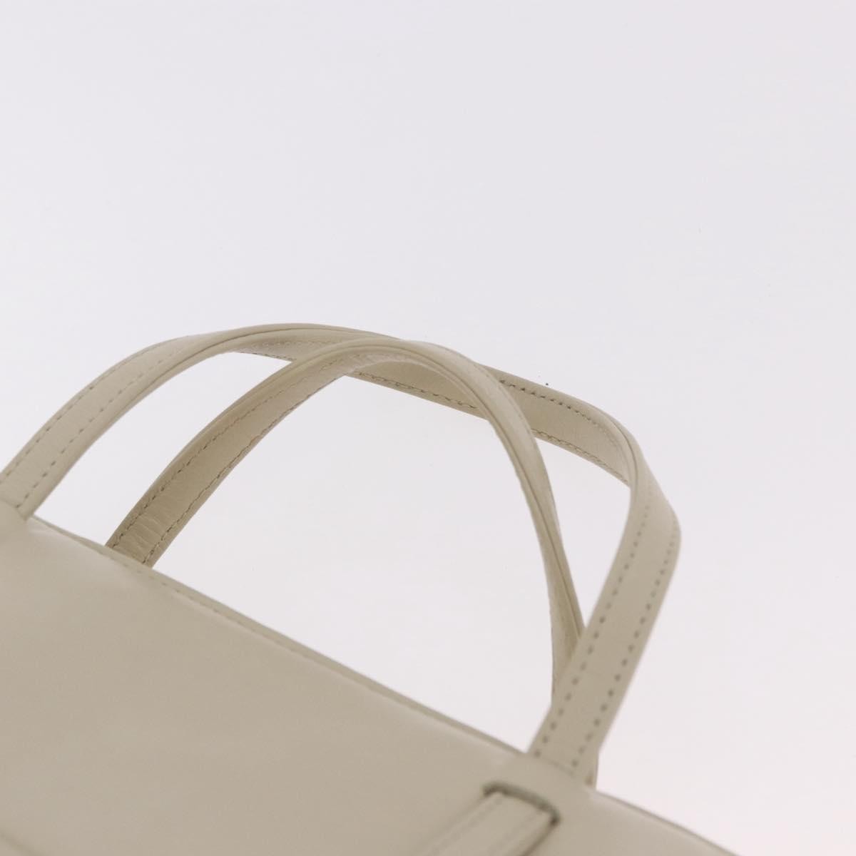 Fendi Vintage Handbag Leather Beige Leather Handbag (Pre-Owned)