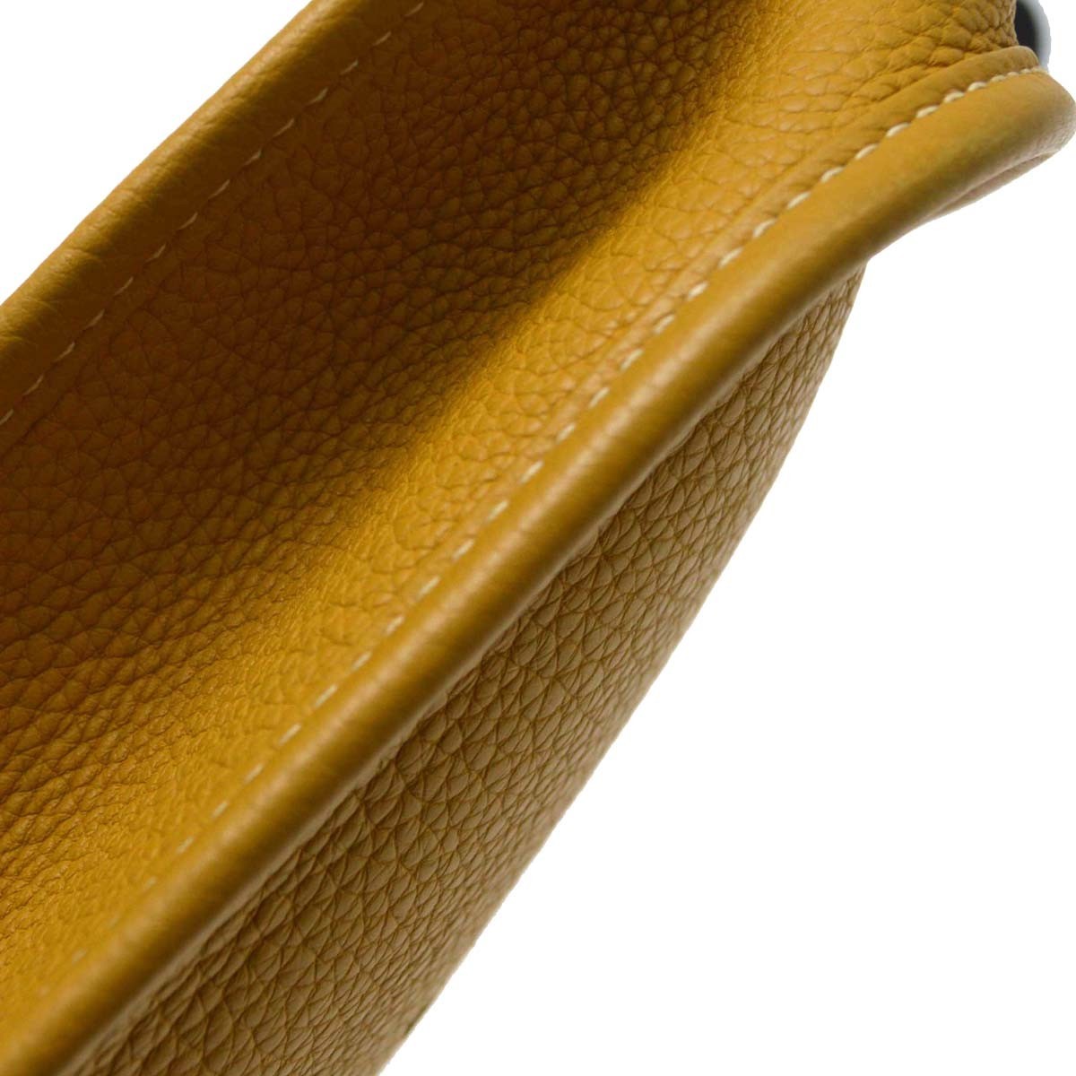 Hermes Evelyne Clémence Yellow Leather Shoulder Bag Bag (Pre-Owned)