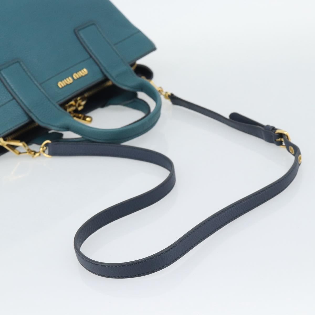 Miu Miu Vintage Leather Green Leather Handbag (Pre-Owned)