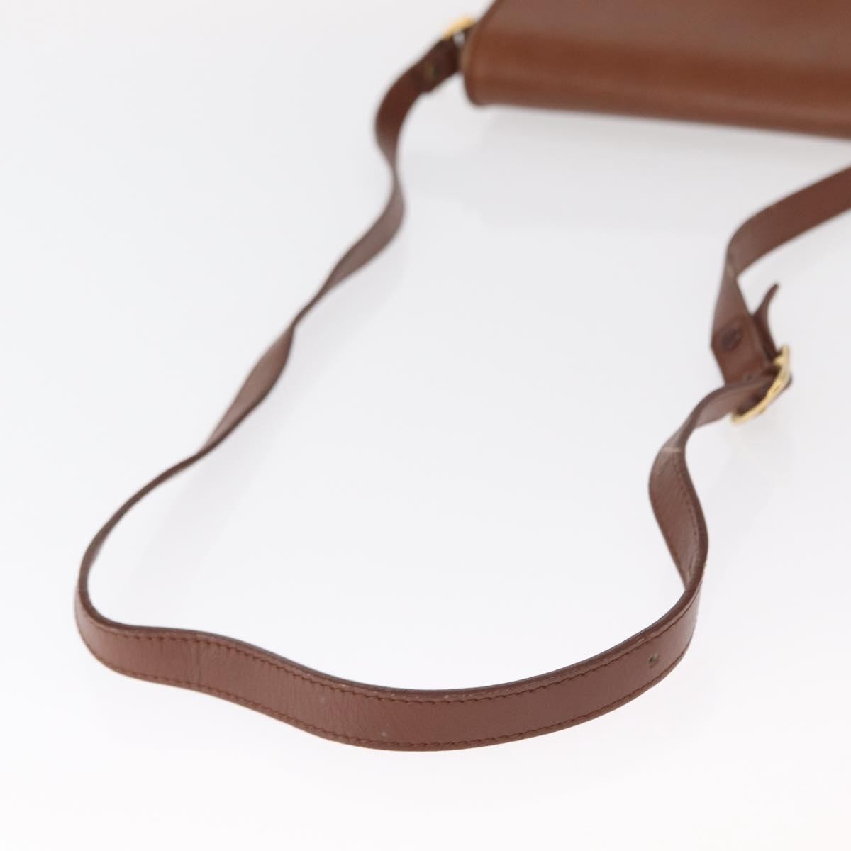 Burberry Vintage Leather Brown Leather Shoulder Bag Bag (Pre-Owned)