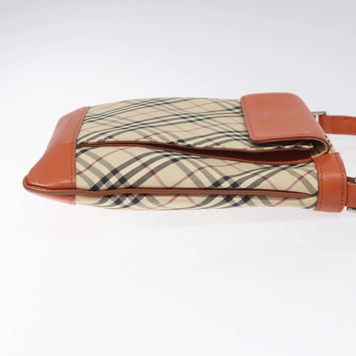 Burberry Nova Check Canvas And Leather Beige Canvas Shoulder Bag Bag (Pre-Owned)