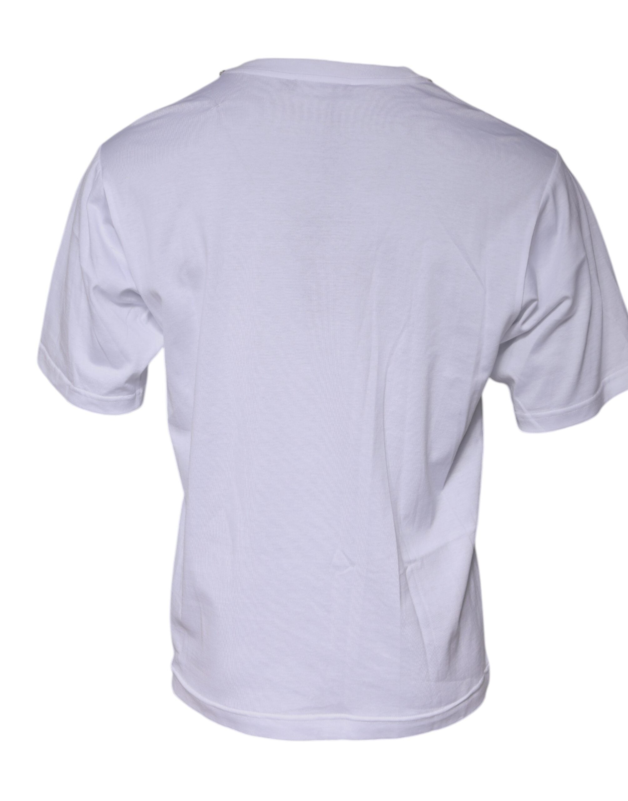 Dolce & Gabbana White DG Logo Crew Neck Short Sleeve Men's T-shirt (Pre-Owned)