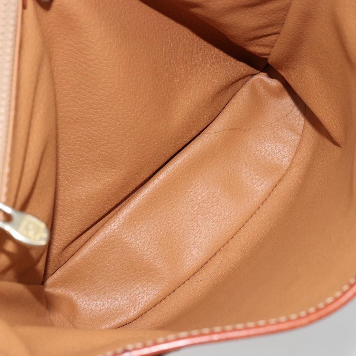 Celine Vintage Macadam Canvas And Leather Brown Canvas Tote Bag Bag (Pre-Owned)