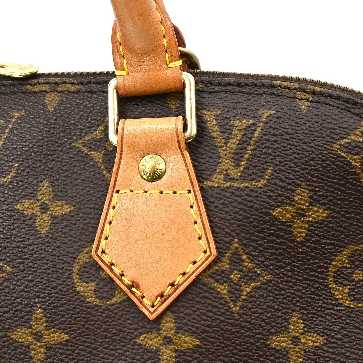 Louis Vuitton Alma Monogram Brown Canvas Handbag (Pre-Owned)
