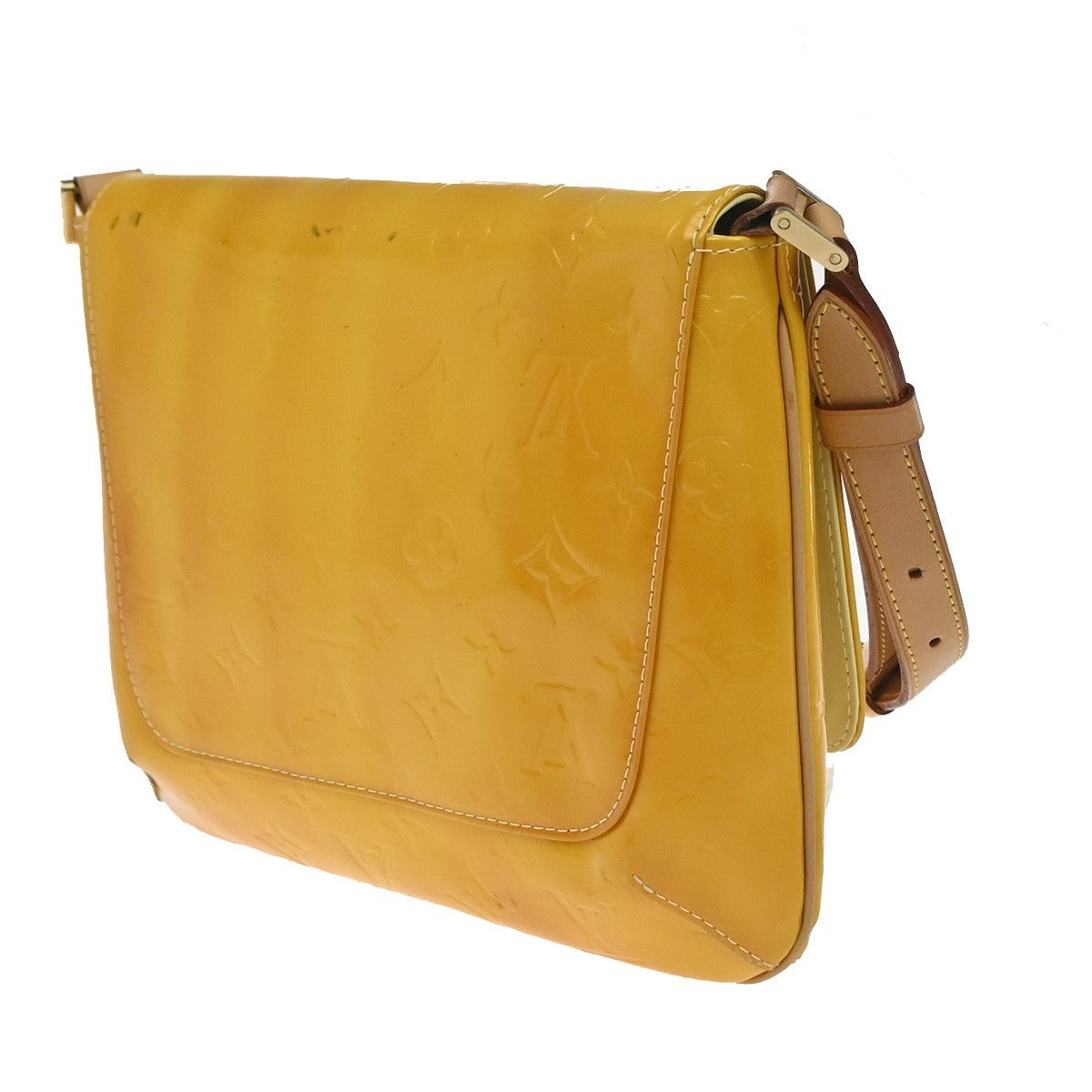 Louis Vuitton Thompson Street Monogram Vernis Yellow Patent_Leather Shoulder Bag Bag (Pre-Owned)