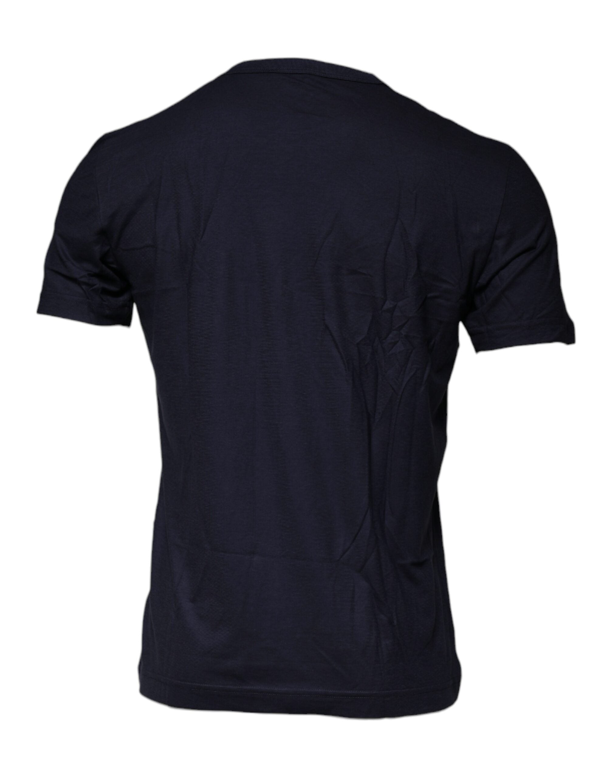 Dolce & Gabbana Blue D&G King Of Love Cotton Crew Neck Men's T-shirt