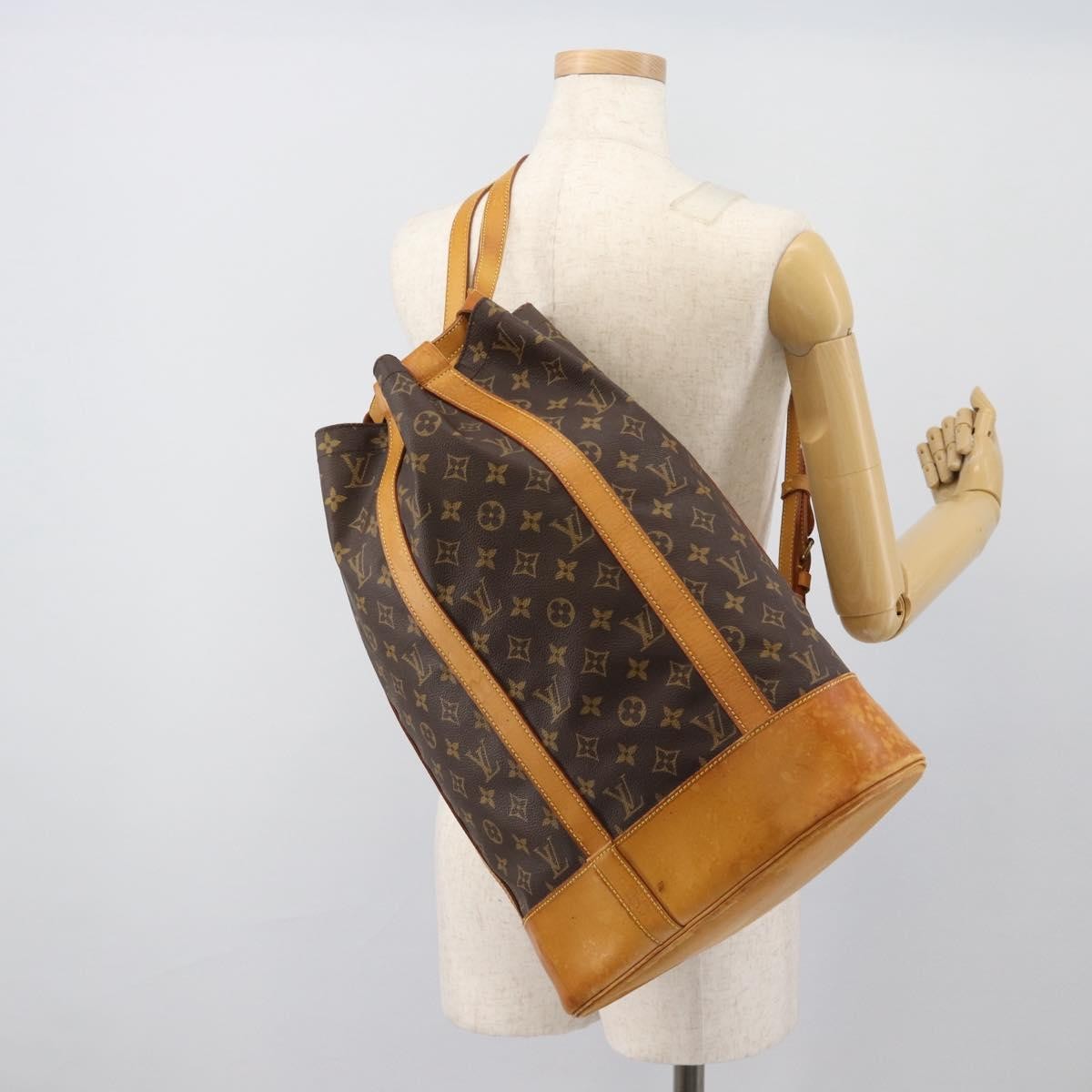 Louis Vuitton Randonnee Monogram Canvas Brown Canvas Shoulder Bag Bag (Pre-Owned)
