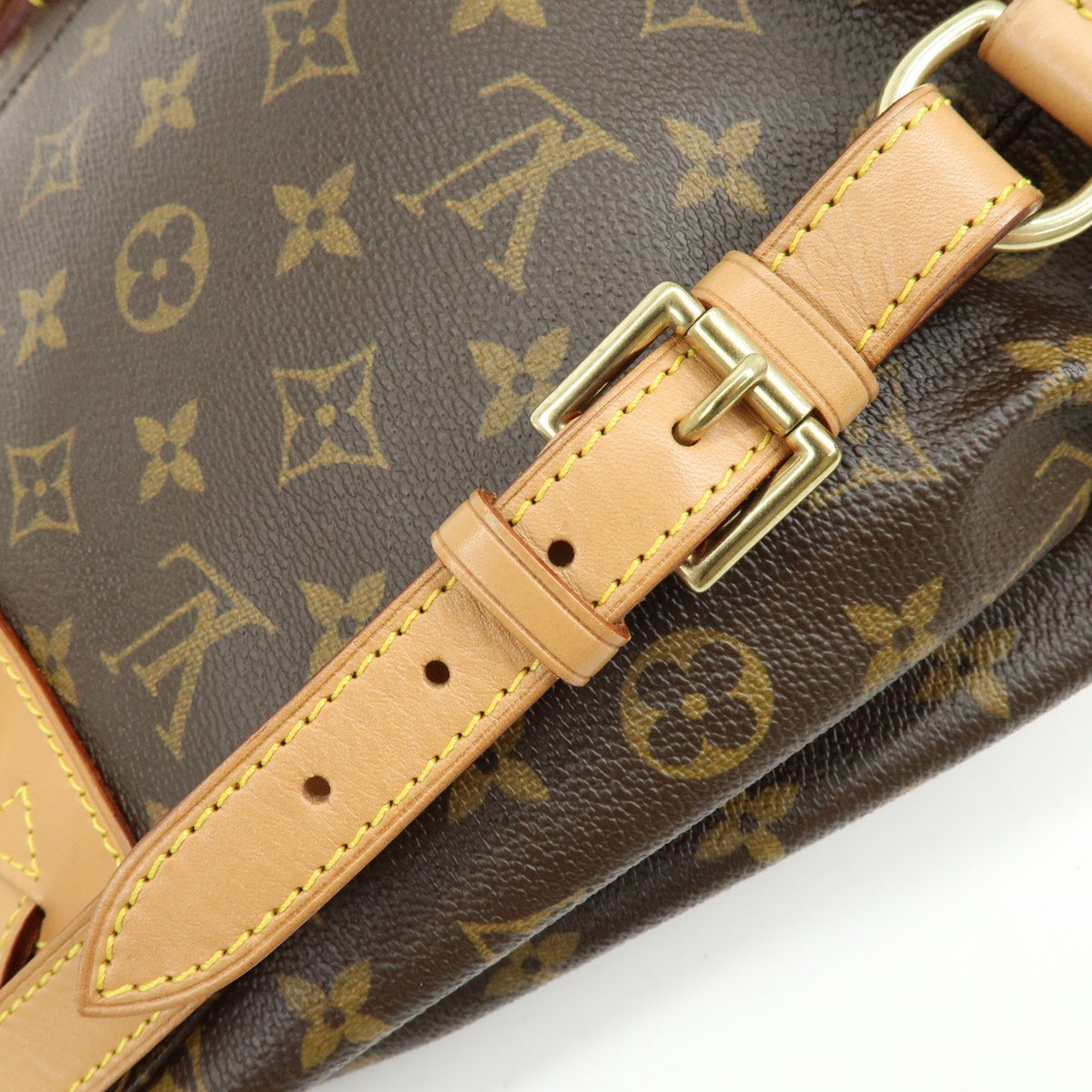 Louis Vuitton Vintage Montsouris Monogram Canvas Brown Canvas Backpack Bag (Pre-Owned)