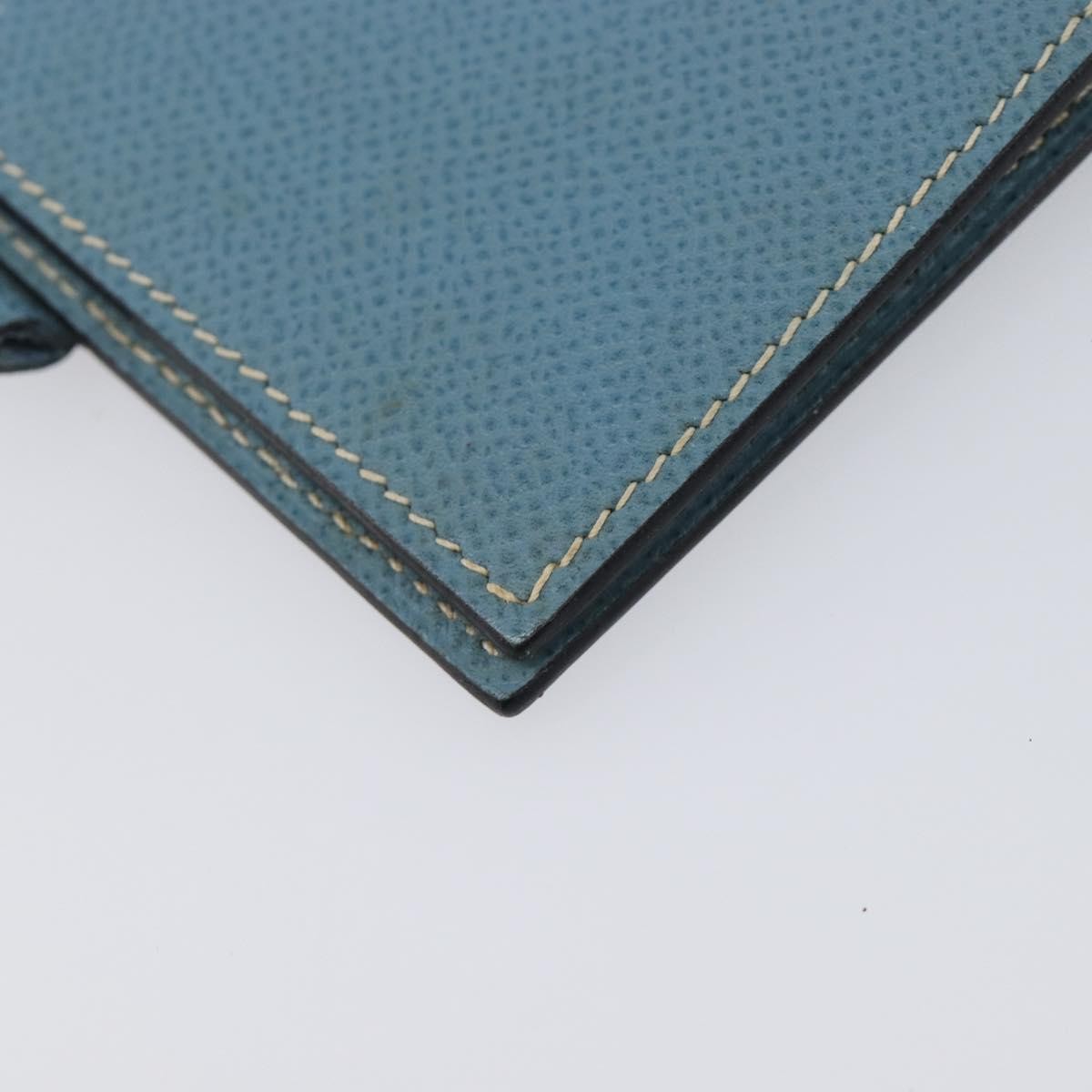 Hermes Vision Agenda Cover Leather Blue Leather Briefcase Bag (Pre-Owned)