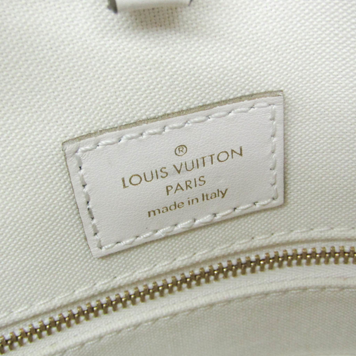 Louis Vuitton Onthego Spring In The City Monogram Giant Canvas Khaki Canvas Tote Bag Bag (Pre-Owned)