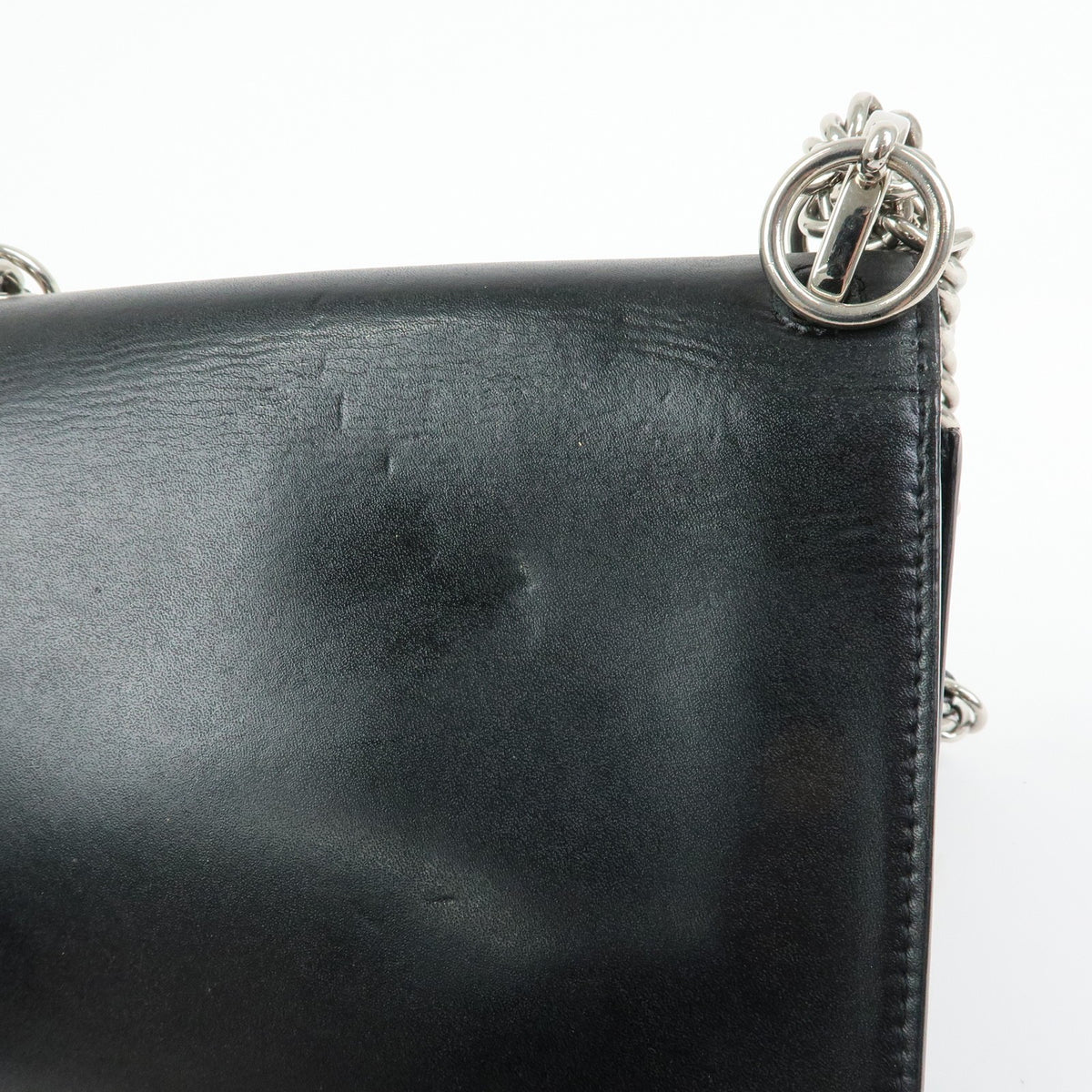 Fendi Kan I Leather Black Leather Shoulder Bag Bag (Pre-Owned)