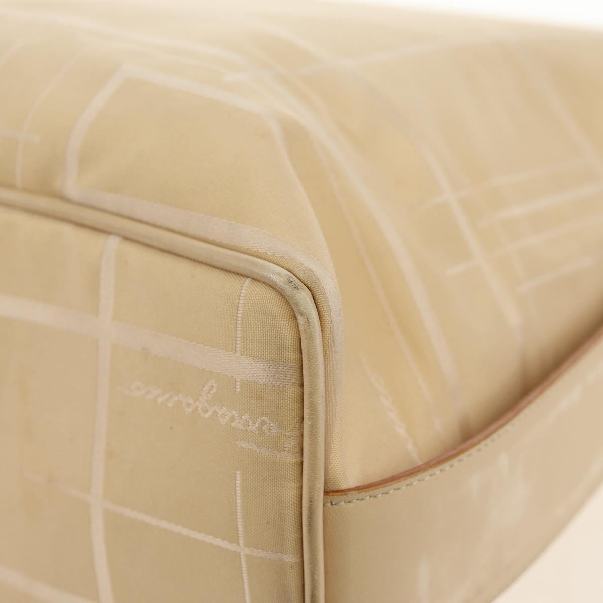 Salvatore Ferragamo Vintage Nylon Beige Nylon Shoulder Bag Bag (Pre-Owned)